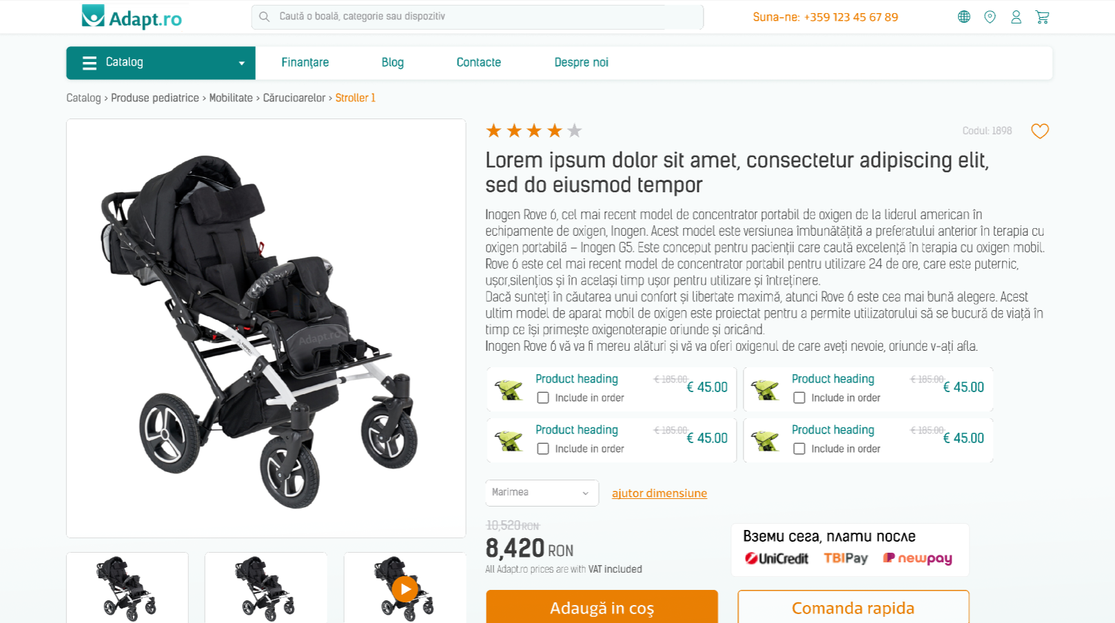 Assistive products website screenshot